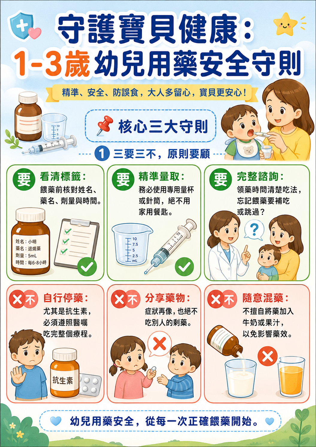 守護寶貝健康　幼兒用藥安全要留心